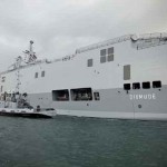 BPC Dixmude in Toulon for combat system integration and testing