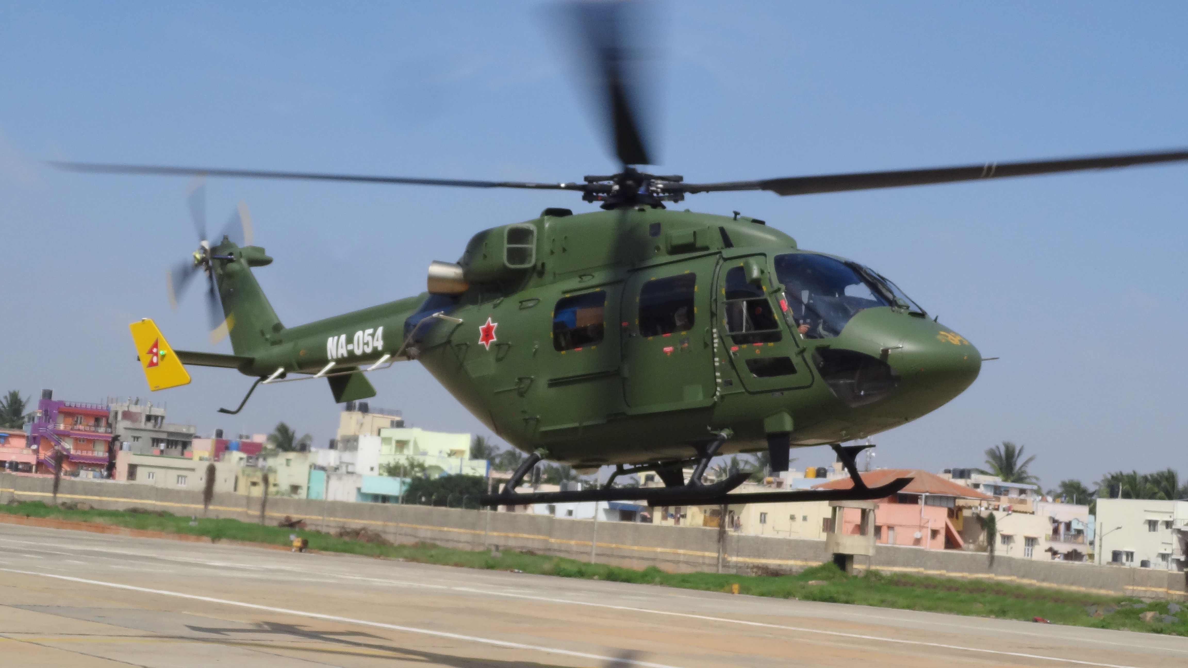 Indian Prime Minister Hands Over Dhruv Helicopter To Nepal
