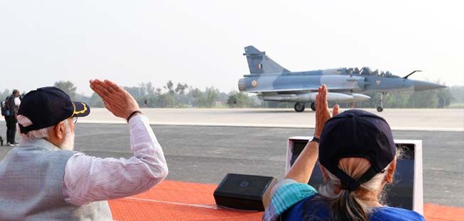 Air Show at the inauguration of the Purvanchal Expressway, in Sultanpur, Uttar Pradesh