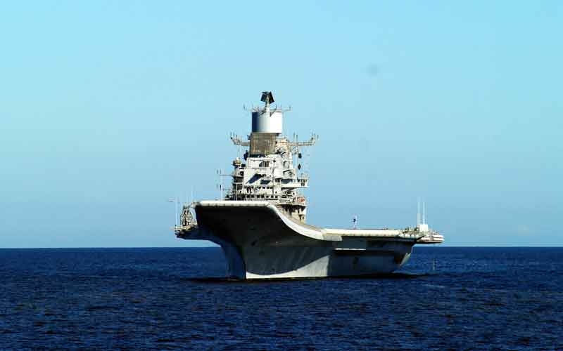 Vikramaditya at anchor in the White Sea (Off Russia)