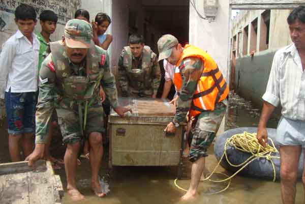 Army on Flood Relief duties