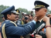 Chief Of The Air Staff, Air Chief Marshal Arup Raha Commissioning a Gentlemen Cadet at Pipping ceremony