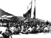 Tibetan Army with their flag before being disbanded by the PLA