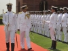 Vice Admiral PK Chatterjee taking Guard of Honour