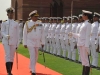 Vice Admiral Anil Chopra taking Guard of Honour