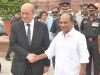 French Minister of Defence, Mr Jean-Yves Le Drian, and Defence Minister of India AK Antony