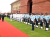 French Minister of Defence, Mr Jean-Yves Le Drian, receiving Guard of Honor given 