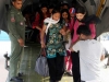 Evacuated people from earthquake hit Nepal