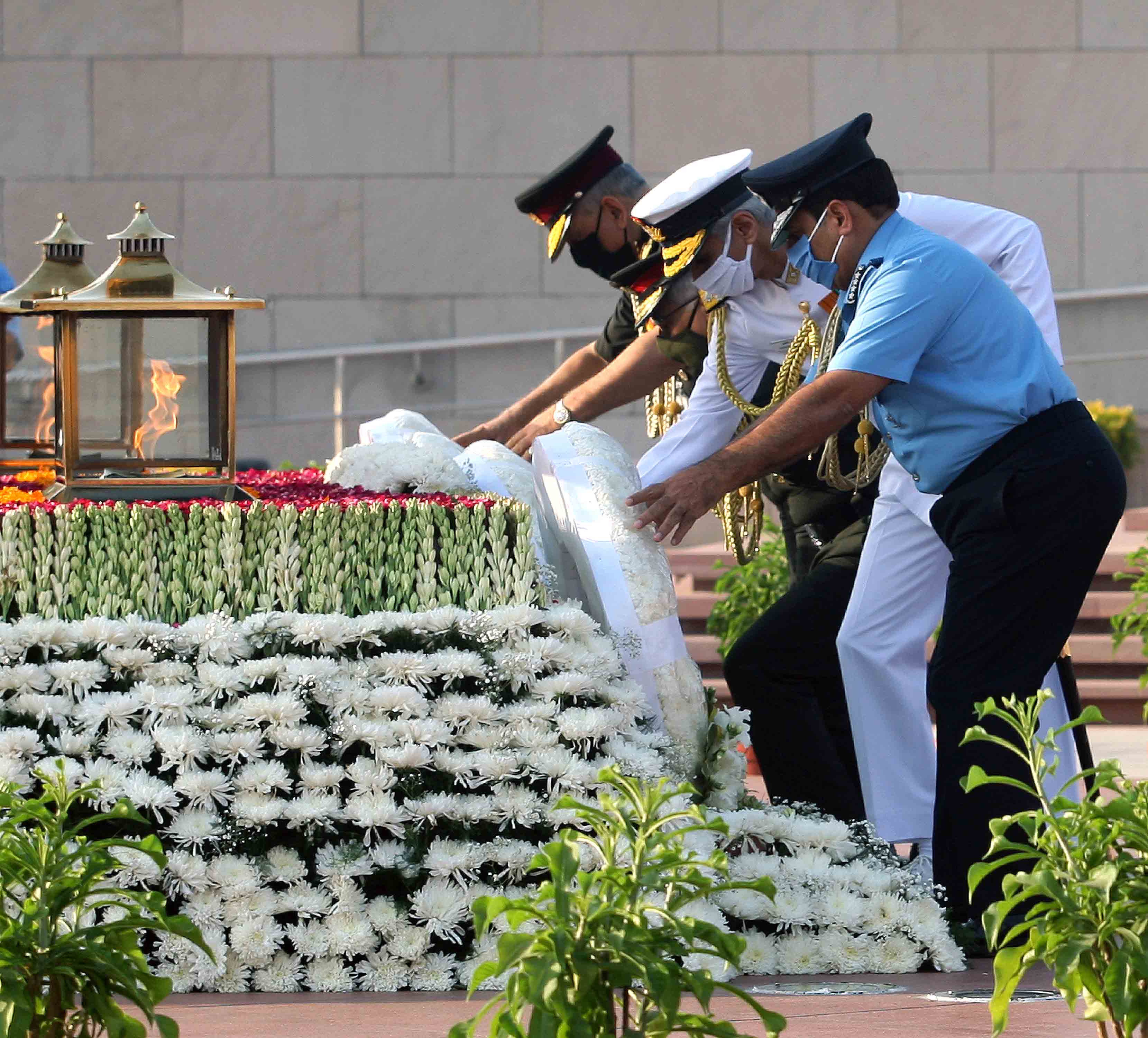 Wreath laying at National War Memorial on the occasion of AFDP 2020