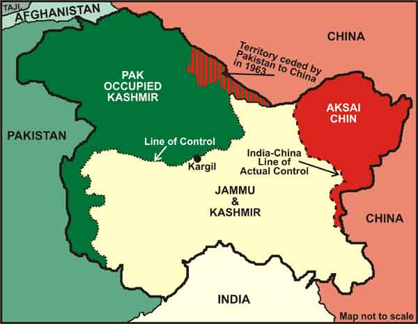 Image result for India Pakistan New Map