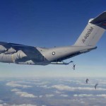 Airbus CEO and OCCAR Programme Manager join parachutists in jump from A400M