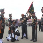 Colours Presented to 20 Madras and 21 Madras by General Dalbir Singh