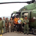 French Trekkers Rescued by Indian Army ALH Dhruv 
