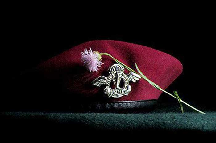 Image result for maroon beret worn in india