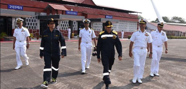 The Raksha Mantri Visits Goa Naval Area 