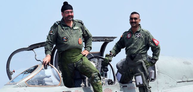 CAS flies with Wg Cdr Abhinandan Varthaman at Air Force Station Pathankot